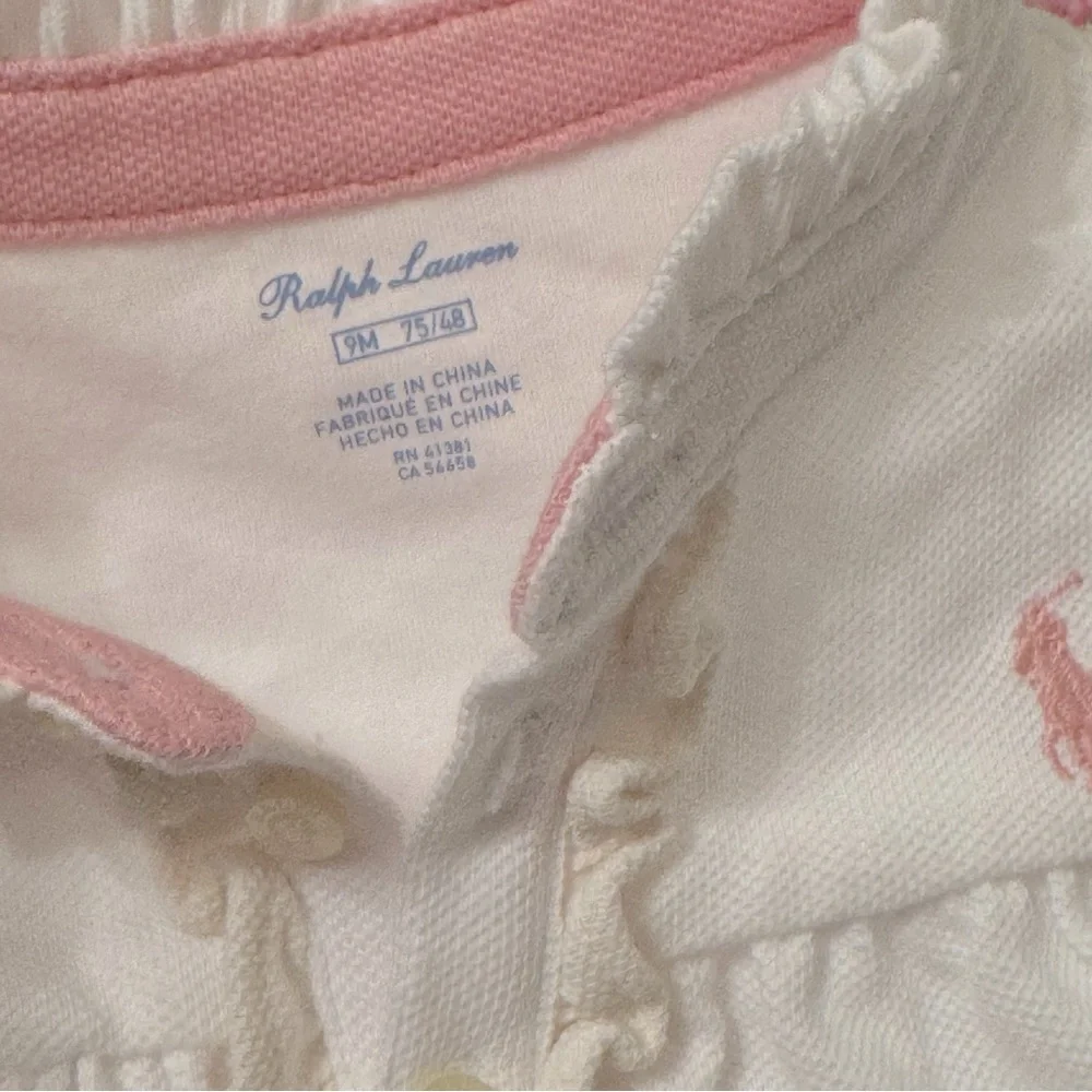 Ralph Lauren While Baby Girl Romper | Size 9M